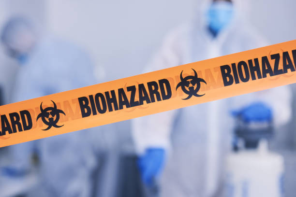 Professional Biohazard Cleanup technician working in Manitowoc, WI